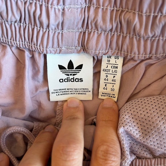 Adidas Adicolor Classics Lock-Up Logo Track Pants Lavender Women’s Size Large - Picture 11 of 13